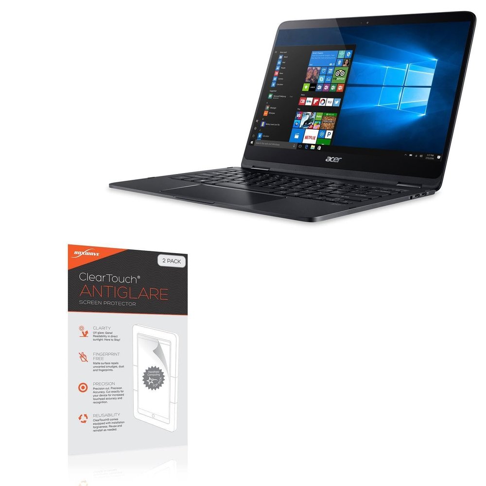 BoxWave Screen Protector Compatible with Acer Spin 7 (SP714-51) - ClearTouch Anti-Glare (2-Pack), Anti-Fingerprint Matte Film Skin