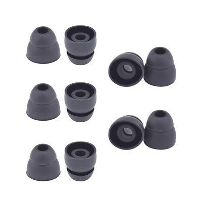 10pcs Double Flange Earbuds Replacement Tips Eargels Silicone Ear Tips Compatible with Beat by dr dre Powerbeats 2 Powerbeats 3 Wireless Stereo Earphones