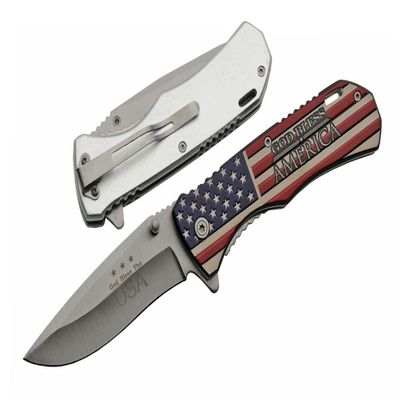 China Made CN300464GB America Linerlock Assisted Opening, Multicolor