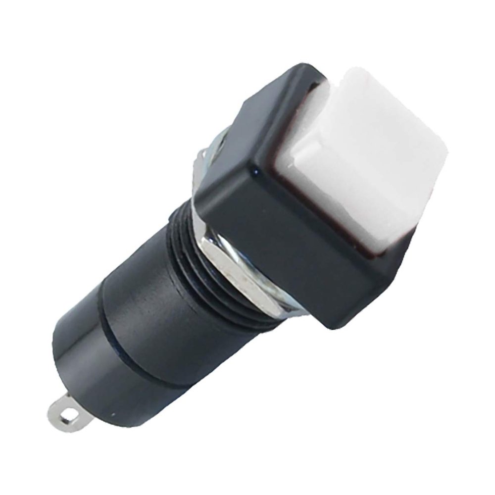 Suzo-Happ Pushbutton Square Miniature - Black Bezel - 49-0578