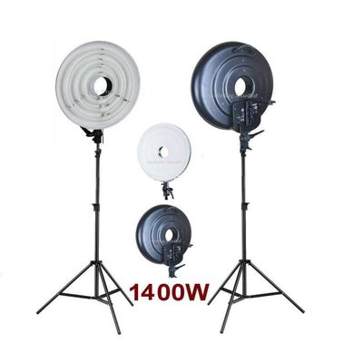 Ardinbir Studio 1400W 5400K Photo Daylight Continuous Cool Fluorescent Video Macro Ring Light Stand Lamp Kit Lighting with White Diffuser