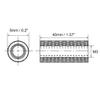 uxcell M3x40mm Aluminum Standoff with Mesh Texture Column Spacer for RC Airplane FPV Quadcopter CNC Black 2pcs view 2
