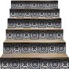 Mi Alma Black and White Tile Stickers Peel and Stick Tile Stickers 24 PC Set backsplash Tile Decals Bathroom & Kitchen Vinyl Wall Decals Just Peel Stick Home Decor (Flowers Tiles, 5x5 Inch) view 3
