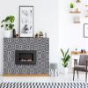 Mi Alma Black and White Tile Stickers Peel and Stick Tile Stickers 24 PC Set backsplash Tile Decals Bathroom & Kitchen Vinyl Wall Decals Just Peel Stick Home Decor (Flowers Tiles, 5x5 Inch) view 4