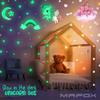 Glow in the Dark Stars, Glowing Unicorn Sets with Castle Moon and Rainbow Wall Decals for Kids Bedding Room, Great for Birthday Gift Wall Mural Stickers for Girls and Boys view 2