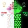 Glow in the Dark Stars, Glowing Unicorn Sets with Castle Moon and Rainbow Wall Decals for Kids Bedding Room, Great for Birthday Gift Wall Mural Stickers for Girls and Boys view 3