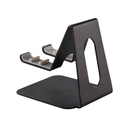 Hemobllo Aluminium Alloy Phone Holder - Pad for Desktop Compatible and Tablets for Office Home and Study Use Black