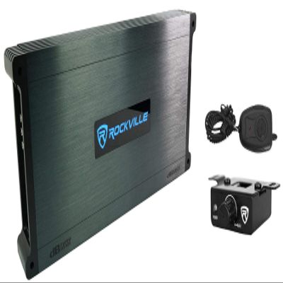 Rockville DBM65 2600W Peak / 660W RMS 6-Channel Marine Amplifier, IPX6, Includes Remote, Adjustable Crossover, PA Mic - Perfect for Boats, Subwoofers, and Marine Audio Systems