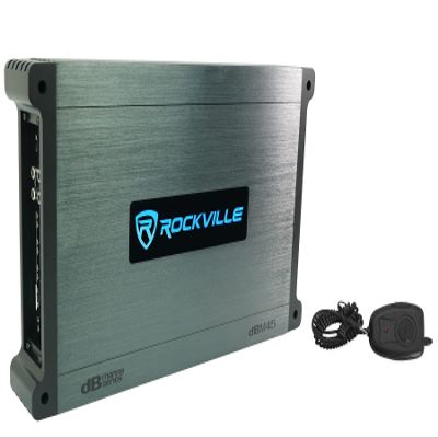 Rockville DBM45 2000W Peak/500W Dyno-Certified RMS 4-Channel Marine Amplifier, Waterproof & Rustproof, Adjustable Crossover, Bandpass & Subsonic Filters, Bridgeable, for Boats/Yachts