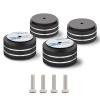Monosaudio 4Pcs 40x20mm Speaker Isolation Feet Single-sided 3M Adhesives Speaker Spike Pads with Non-Slip Rubber Rings for Audio,Speakers, Subwoofers, Home Theater, Turntable DAC Feet Pad(Black Color) view 1