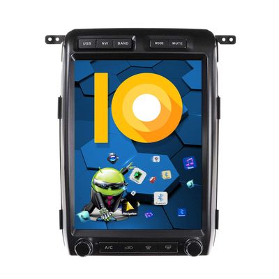 ZWNAV 13 inch Android 9.0 Tesla Style Car Stereo for Ford Raptor F150 2009-2012 Low Version,PX6,HD Touch Screen,4G RAM 64GB ROM Car GPS Navigation Multimedia Player, Bluetooth 5.0, WiFi,