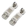Keehui Two Pieces of Marine Grade 316 Stainless Steel Heavy Duty Door Hasps with Turning Padlock Eye Mount view 1