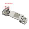 Keehui Two Pieces of Marine Grade 316 Stainless Steel Heavy Duty Door Hasps with Turning Padlock Eye Mount view 3