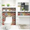 Mexican Mi Alma Tile Stickers 24pc Kitchen Backsplash Bathroom Vinyl Waterproof Peel and Stick Colored Collocation Bright Colors Modern Wall Decals Easily Removed (Happy Mexican, 5x5 inch) view 4