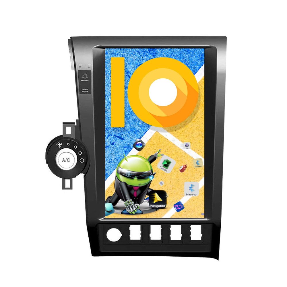 ZWNAV 13.6 inch Android 8.1 Car Stereo for Toyota Tundra for Toyota Sequoia 2007-2013, Manual AC, 32G RAM, Android GPS Navigation Android, SWC, Radio, Bluetooth, WiFi