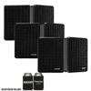 KICKER KB6 Indoor Outdoor Patio Speaker Bundle in Black 6 Speakers Total view 2