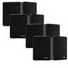 KICKER KB6 Indoor Outdoor Patio Speaker Bundle in Black 8 Speakers Total view 1
