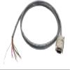 25 Foot DB9 Male to Blunt End RS232 Extension Serial Cable - 24 AWG with Grey PVC Jacket - Made in USA by Custom Cable Connection view 2