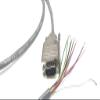 25 Foot DB9 Male to Blunt End RS232 Extension Serial Cable - 24 AWG with Grey PVC Jacket - Made in USA by Custom Cable Connection view 3