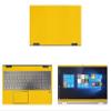 Decalrus - Protective Decal for Lenovo Yoga C740 (15.6" Screen) Laptop Yellow Carbon Fiber Skin case Cover wrap CFlenovoYoga15_C740Yellow view 1