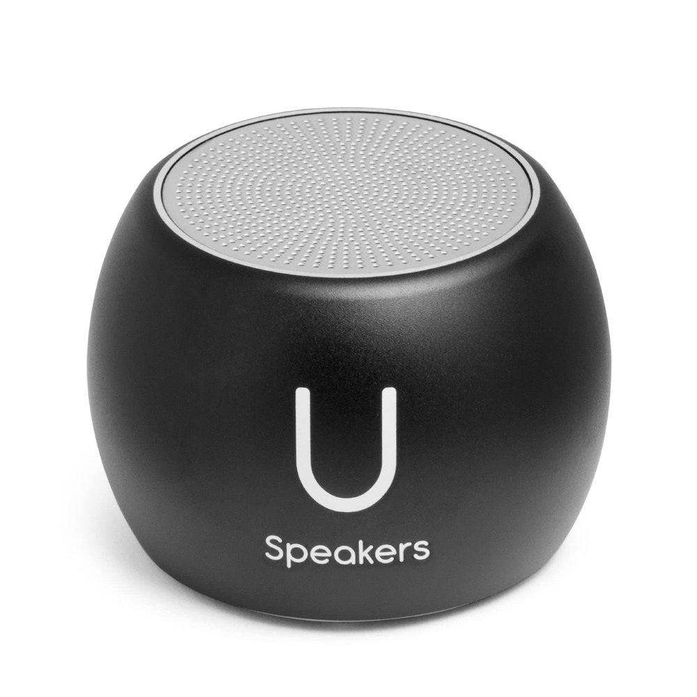 Fashionit U Speakers Boost Mini Bluetooth Speaker with Subwoofer | Small Bluetooth Speaker Wireless | Portable Blue Tooth Bass for Home, Travel, Beach, Outdoor | Water Resistant | Black