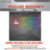 Decalrus - Protective Decal Skin Sticker for Asus ROG Strix Scar II GL704GV (17.3" Screen) case Cover wrap ASrogStrix_Scar2_17-164 view 2