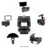LanParte Monitor Pan/Tilt/Swivel Mounting Bracket with Cold Shoe Adapter view 4