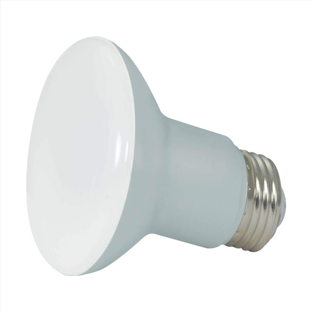 Satco S29614 6W R20 LED Reflector Light Bulb 2700K Warm White 525 Lumen E26 Medium Base 107 Beam Angle 90 CRI 120V Dimmable Damp Location (24 Bulbs)