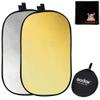 GODOX 47x71 120x180cm 2-in-1 Collapsible Portable Disc Light Reflector with Bag for Studio and Photography - Gold, Silver view 1