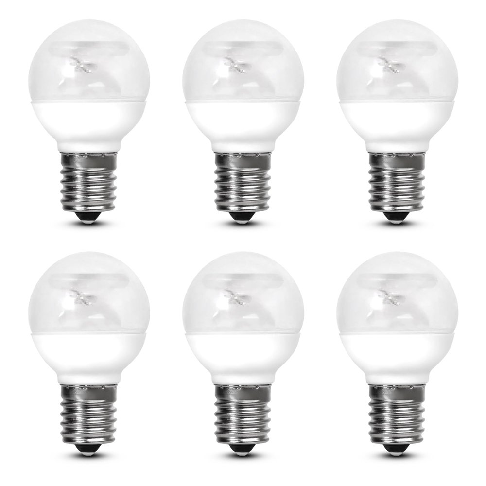 Feit Electric S11 LED Bulb E17 Base, 25W Equivalent, Non Dimmable, 3000K Warm White, 180 Lumens, 15,000 Hour Lifetime, Desk Lamp Light Bulb, BP25S11N/SU/LED/6, 6 Pack