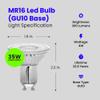Feit Electric MR16 GU10 LED Bulbs, 50W Equivalent, Dimmable, 3000k Bright White, Spotlight Track Lighting Bulbs, Enhance Mini Split Reflector, BPMR16IFGU500930CA/6, 6 Count (Pack of 1) view 3