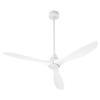 quorum lighting Marino - 3 Blade Ceiling Fan with Light Kit-12.25 Inches Tall and 54 Inches Wide-Studio White Finish view 1