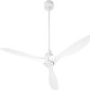 quorum lighting Marino - 3 Blade Ceiling Fan with Light Kit-12.25 Inches Tall and 54 Inches Wide-Studio White Finish view 3