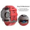 NotoCity Compatible with Fenix 6 Pro Band 22mm Easy Fit for Fenix 5/Fenix 5 Plus/Fenix 6/Fenix 6 Pro/Forerunner 935/Forerunner 945/Approach S60/Quatix 5(Black/Red) view 3