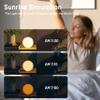 Wake Up Light Sunrise Alarm Clock for Kids, Heavy Sleepers, Bedroom, with Sunrise Simulation, Sleep Aid, Dual Alarms, FM Radio, Snooze, Nightlight, Daylight, 7 Colors, 7 Natural Sounds, Ideal for Gift view 2