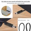 2 Pack 10ft/3m DC Power Extension Cable 2.1mm x 5.5mm Compatible with 12V DC Adapter Cord for CCTV IP Camera, LED, Car, Black view 4