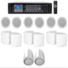 6-Zone Amp+6 3.5" White Cube+2 JBL Pendant and Ceiling Speakers for Restaurant/Bar view 1