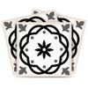 Mi Alma Black and White Tile Stickers Peel and Stick Tile Stickers 24 PC Set backsplash Tile Decals Bathroom & Kitchen Vinyl Wall Decals Just Peel Stick Home Decor (Kitchen Design, 5x5 Inch) view 1