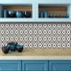 Mi Alma Black and White Tile Stickers Peel and Stick Tile Stickers 24 PC Set backsplash Tile Decals Bathroom & Kitchen Vinyl Wall Decals Just Peel Stick Home Decor (Kitchen Design, 5x5 Inch) view 2