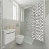 Mi Alma Black and White Tile Stickers Peel and Stick Tile Stickers 24 PC Set backsplash Tile Decals Bathroom & Kitchen Vinyl Wall Decals Just Peel Stick Home Decor (Kitchen Design, 5x5 Inch) view 4