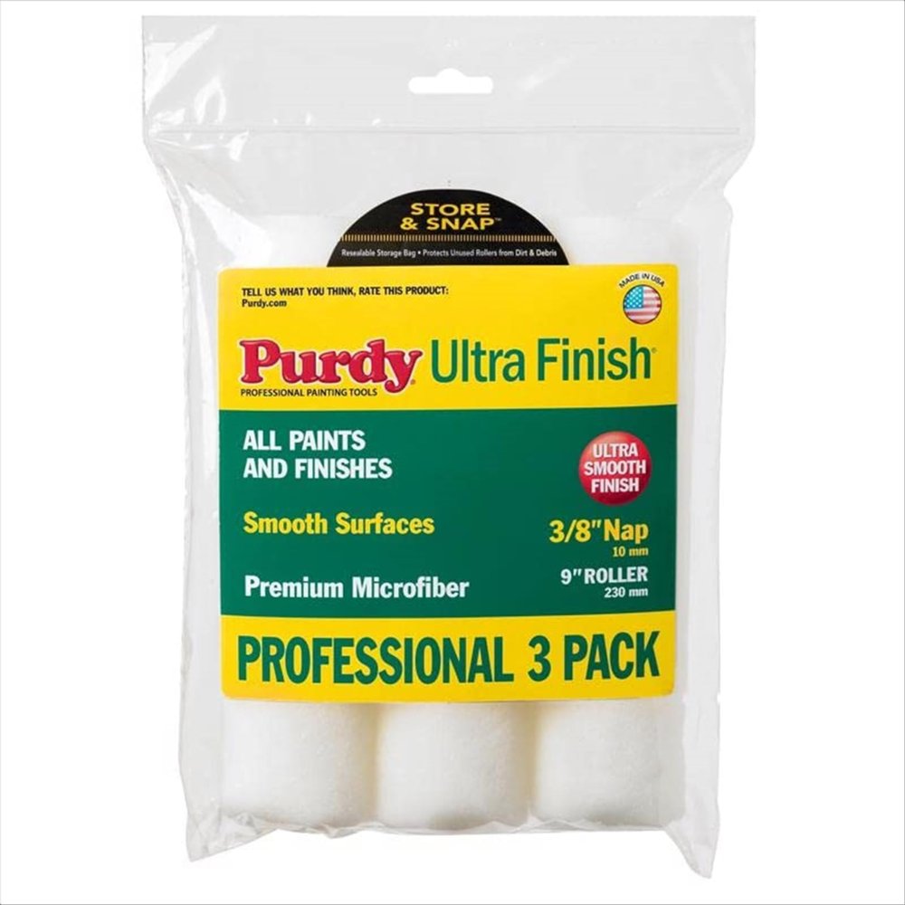 Purdy Ultra Finish Microfiber Cover - Multi-Packs 3/8" - 3-Pack