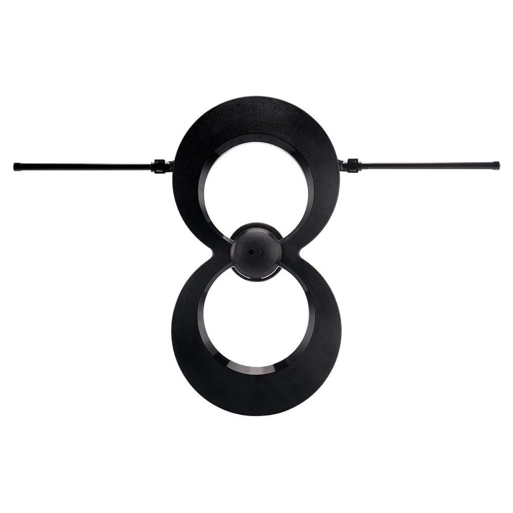 Antennas Direct ClearStream MAX-V Indoor Outdoor TV Antenna, UHF VHF Multi-Directional, 60+ Mile Range, 4K 8K UHD, NEXTGEN TV  w/Wall Bracket(Black)