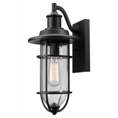 Globe Electric Vintage 1-Light Natural Black Turner Wall Sconce - Case of: 1
