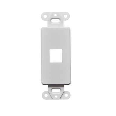 Best 10pcs Decorator Style Keystone Jack 1 Port Modular Wall Insert Cover Plate White