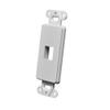 Best 10pcs Decorator Style Keystone Jack 1 Port Modular Wall Insert Cover Plate White view 3