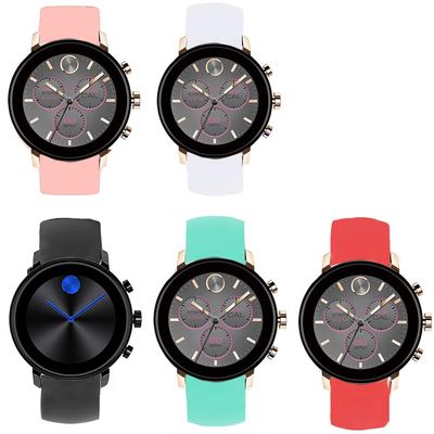 200Pcs Compatible for Movado Connect 2.0 Smartwatch Band, Blueshaw Sport Silicone Replacement Strap for Movado Connect 2.0 Smartwatch 40mm (5 )
