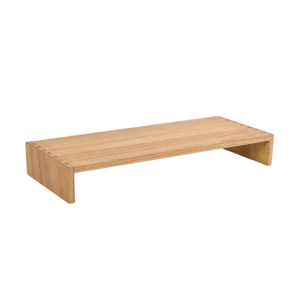 KIRIGEN Wooden Computer Stand - Monitor Arms, Laptop & TV Stand - Workspace Platform (59, Natural)
