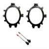 5 1/4" 6" 6.5" Car Speaker Install Adapter Mount Bracket Plates w'Speaker Wire Connectors Made for Some Chevrolet GMC: 1999-2006 Silverado/Sierra, 1995-2006 Suburban/Tahoe/Yukon and More view 1