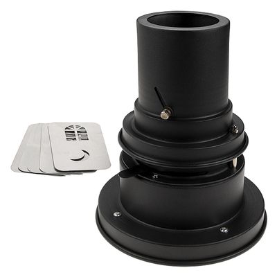 Fotodiox Universal GOBO Image Projection Attachment for LED Lights w/Built-in GOBO Holder & Aperture Iris - Compatible with Profoto Bayonet Lights (Profoto, PopSpot Ultra and More)