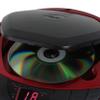 Jensen CD-475R Portable Sport Stereo Boombox CD Player with AM/FM Radio and Aux Line-in & Headphone Jack (Red) view 4